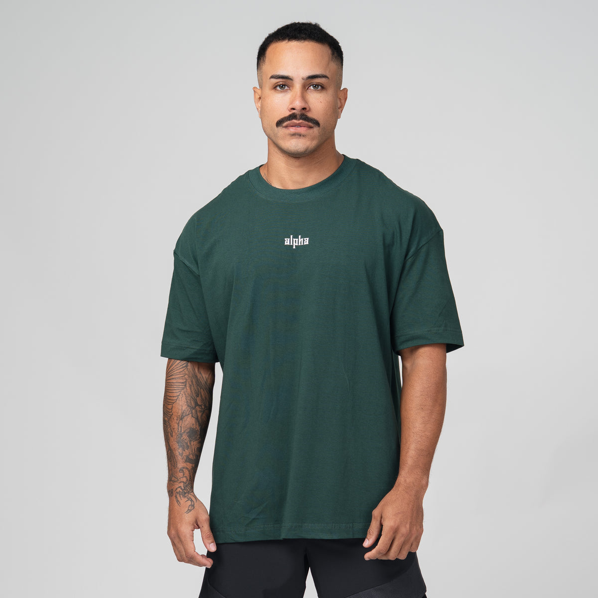Camiseta Oversized Empire Verde Musgo