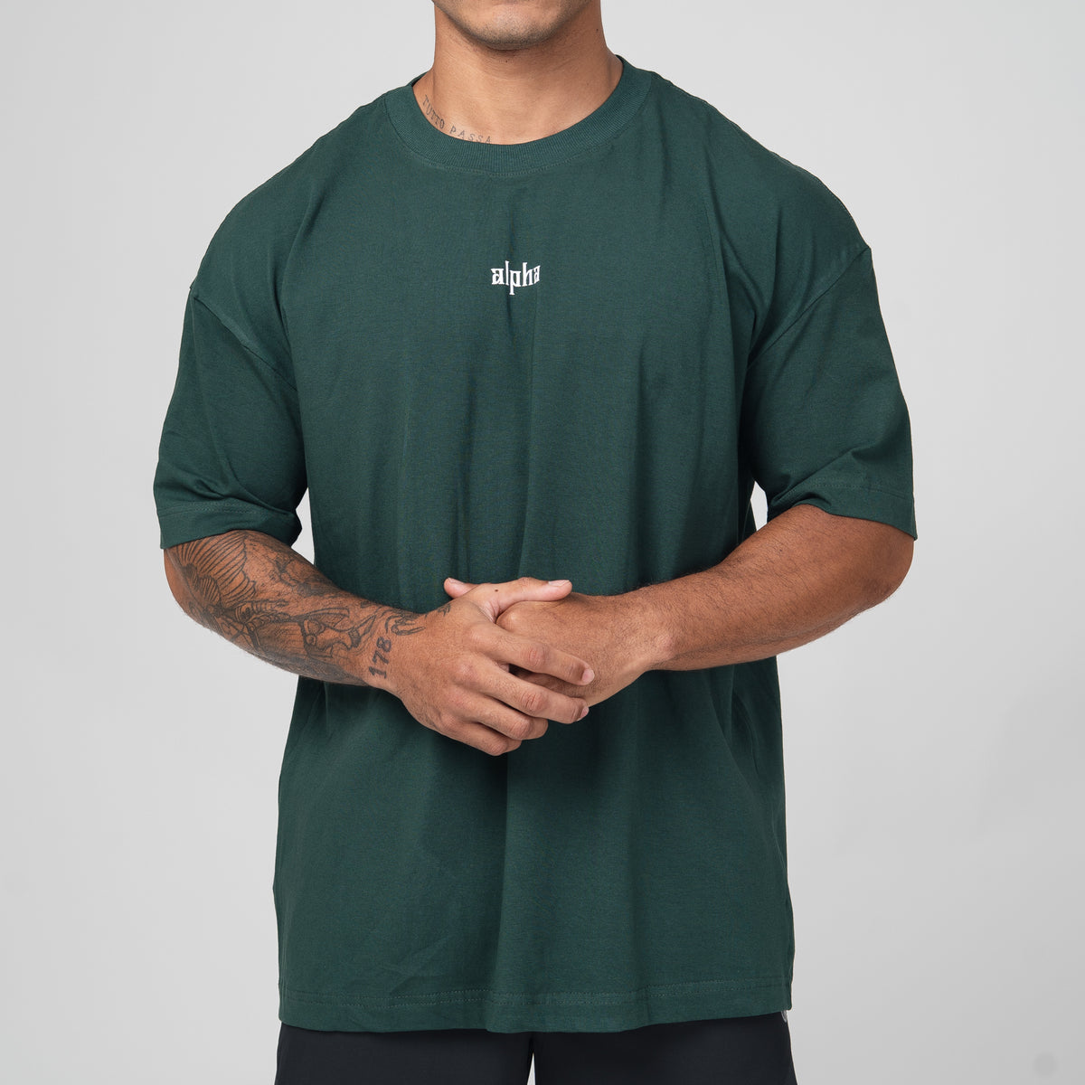 Camiseta Oversized Empire Verde Musgo