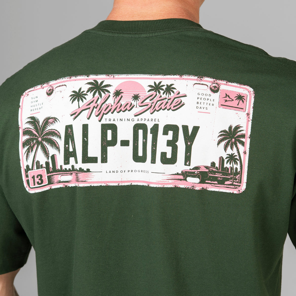 Camiseta Oversized Highway Verde Musgo