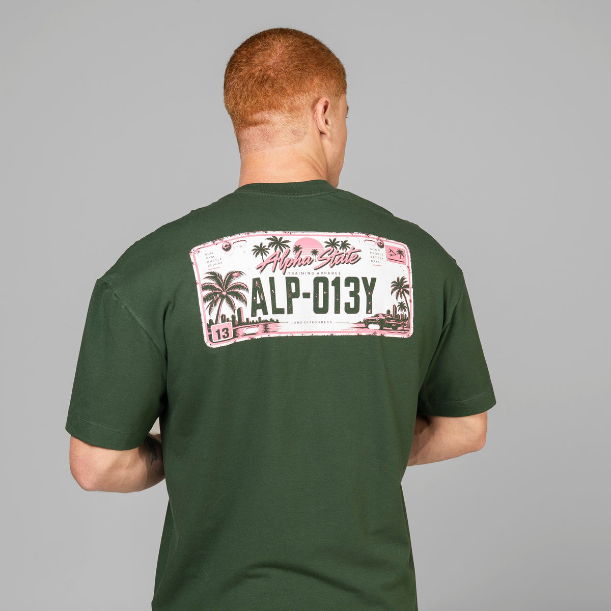 Camiseta Oversized Highway Verde Musgo