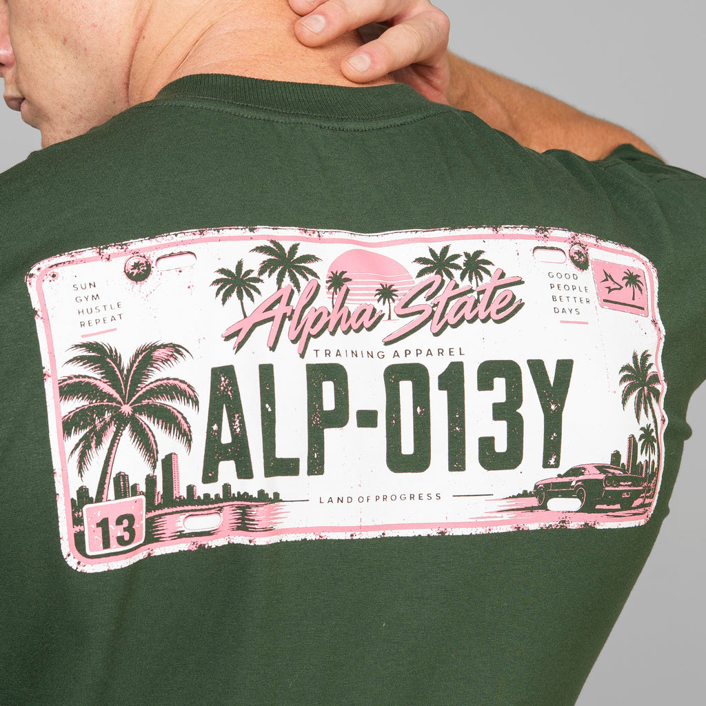 Camiseta Oversized Highway Verde Musgo