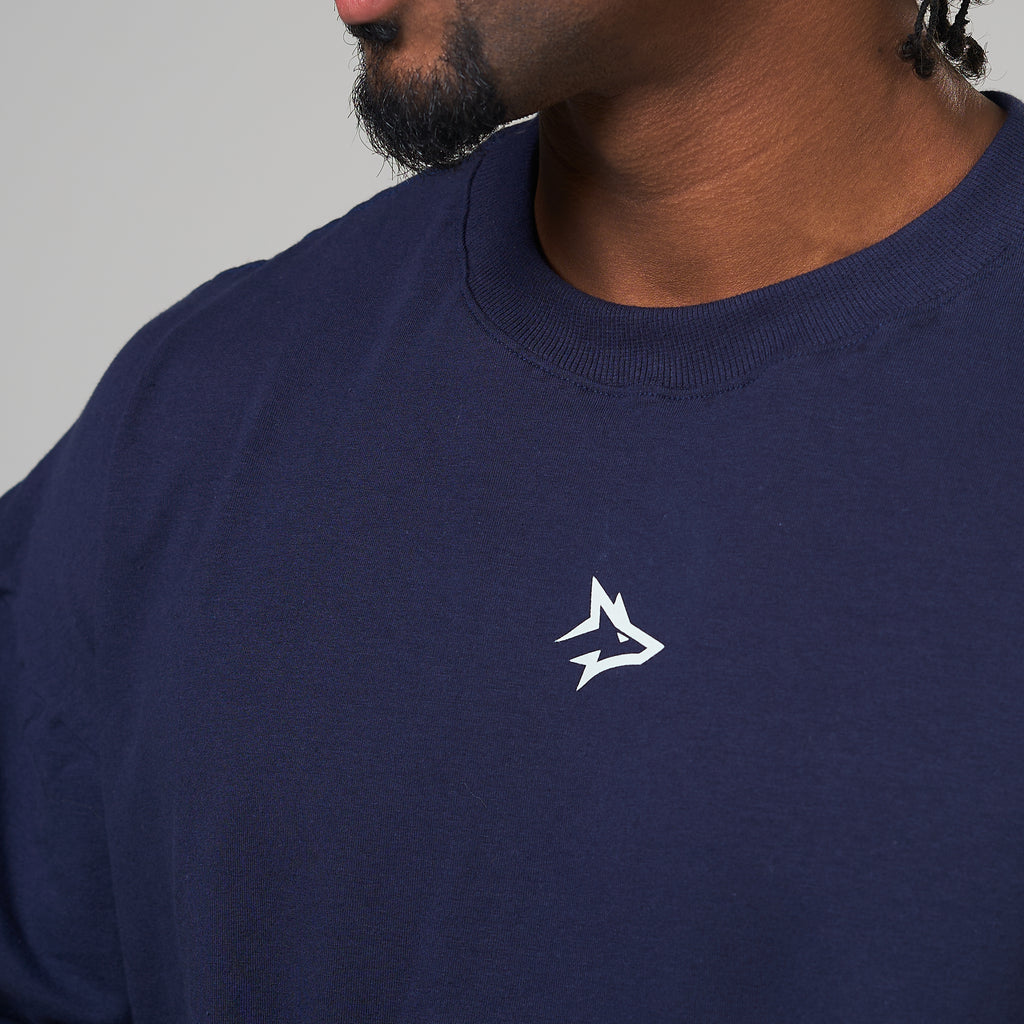 Camiseta Oversized Hunter Azul Marinho