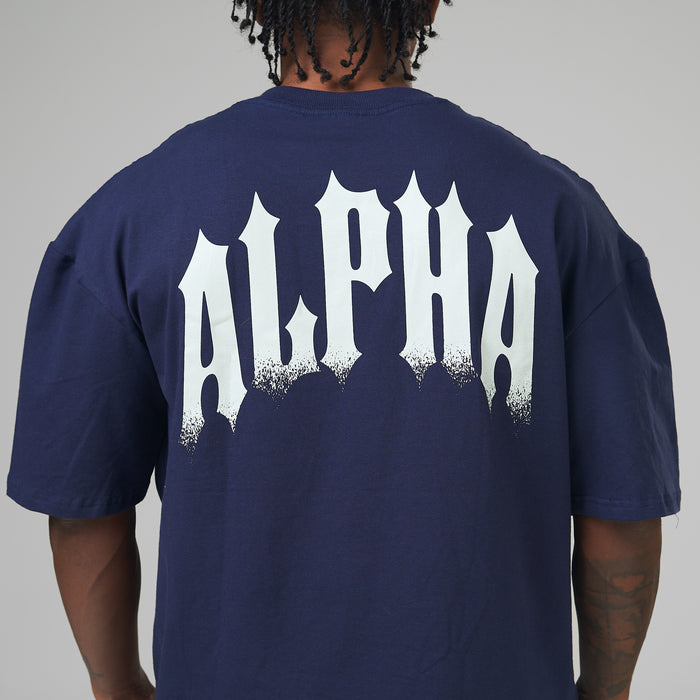 Camiseta Oversized Hunter Azul Marinho