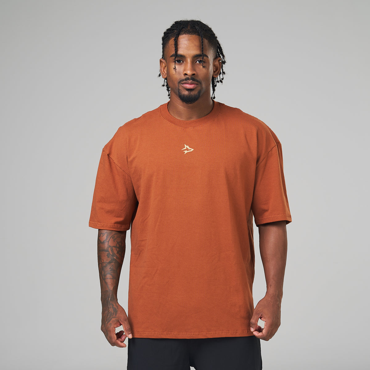 Camiseta Oversized Hunter Marrom Telha