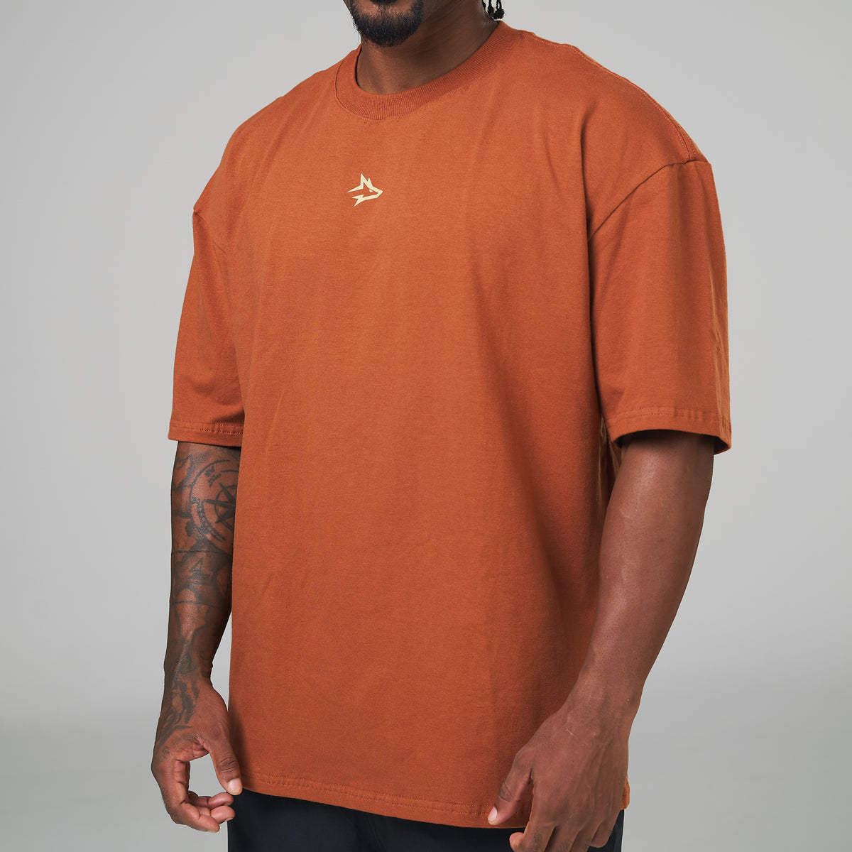 Camiseta Oversized Hunter Marrom Telha