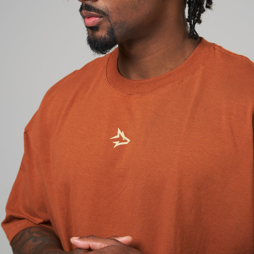 Camiseta Oversized Hunter Marrom Telha