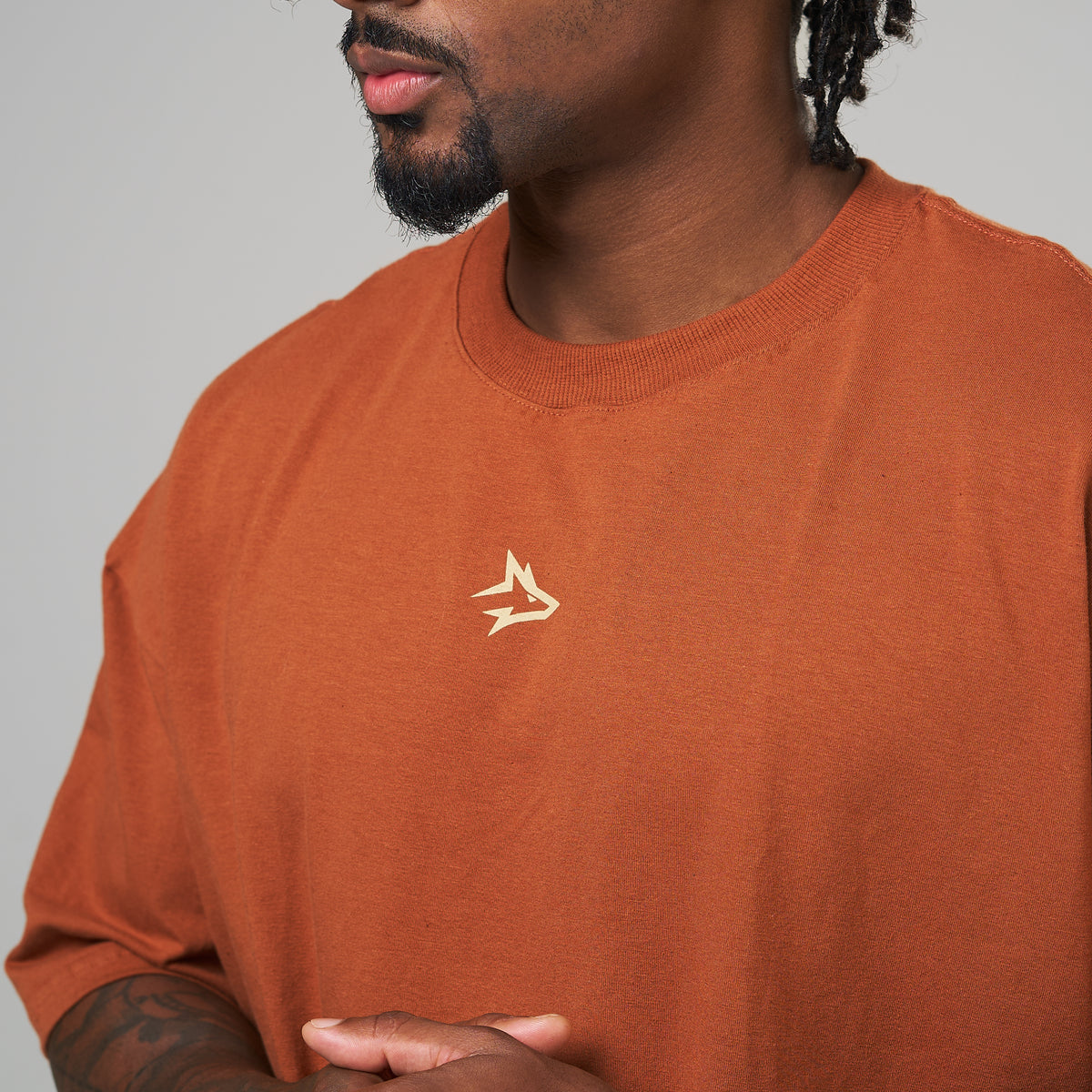 Camiseta Oversized Hunter Marrom Telha