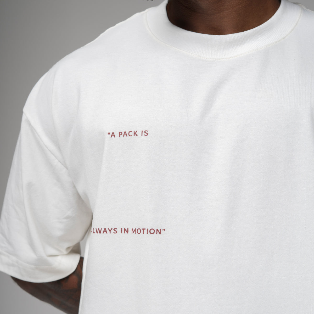 Camiseta Oversized In Motion Off White