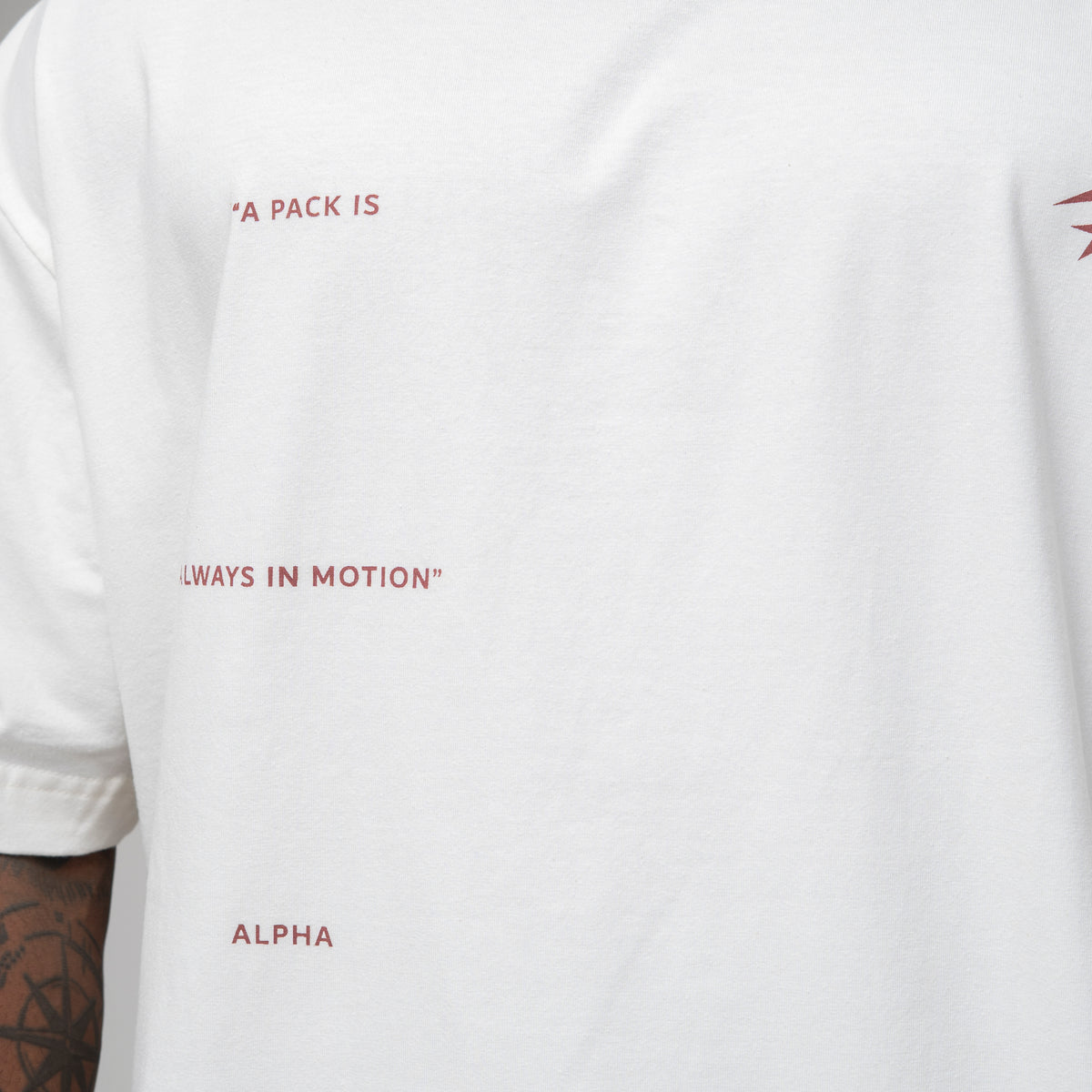 Camiseta Oversized In Motion Off White