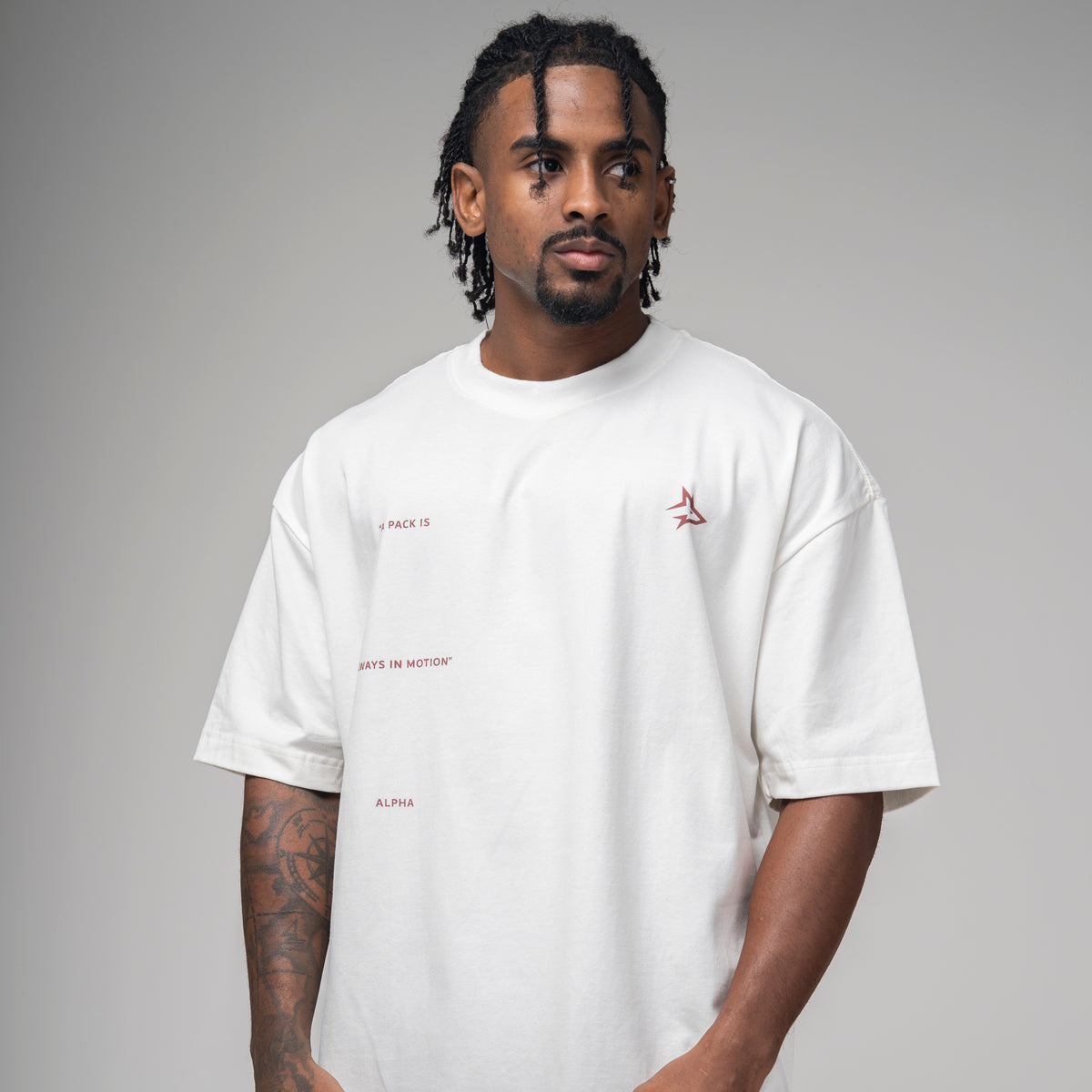 Camiseta Oversized In Motion Off White