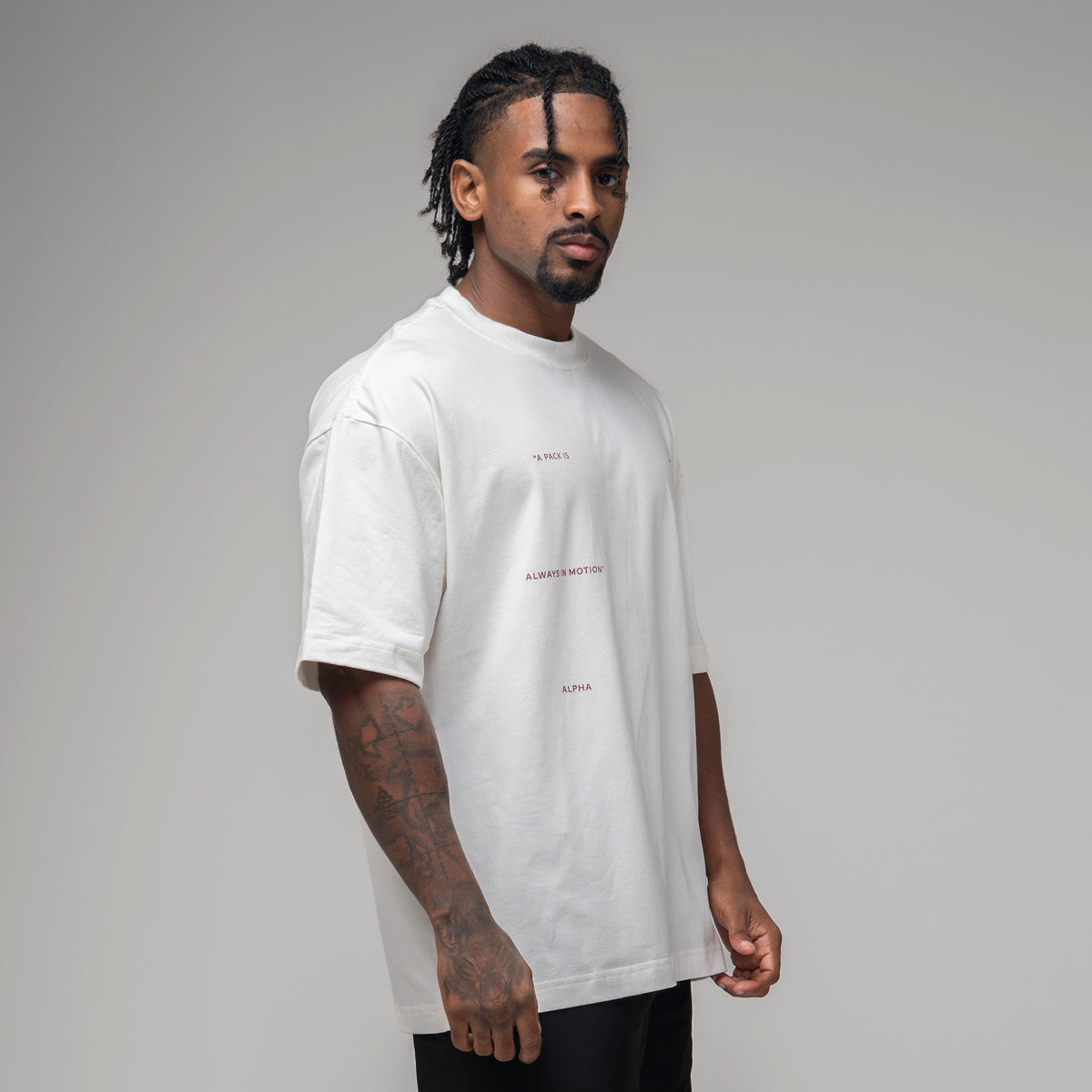 Camiseta Oversized In Motion Off White