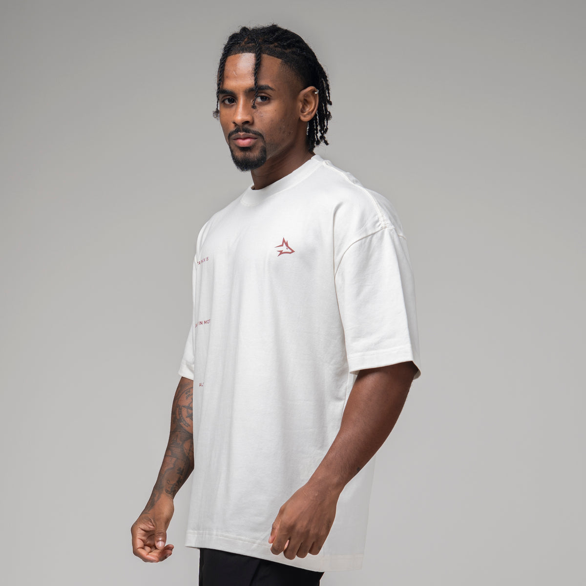 Camiseta Oversized In Motion Off White