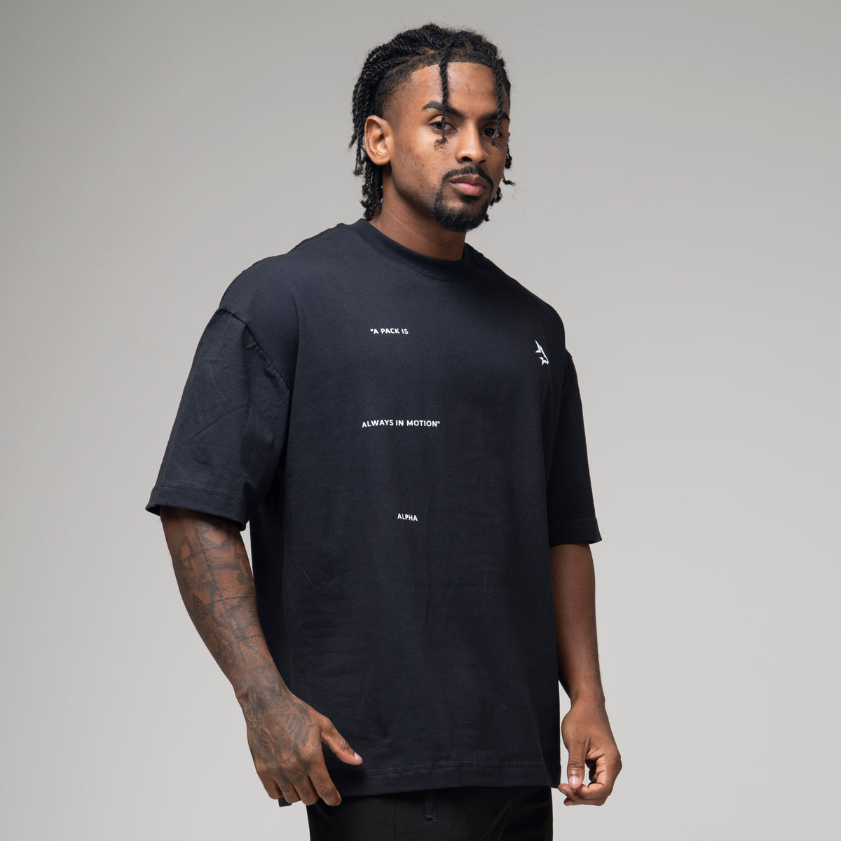 Camiseta Oversized In Motion Preto