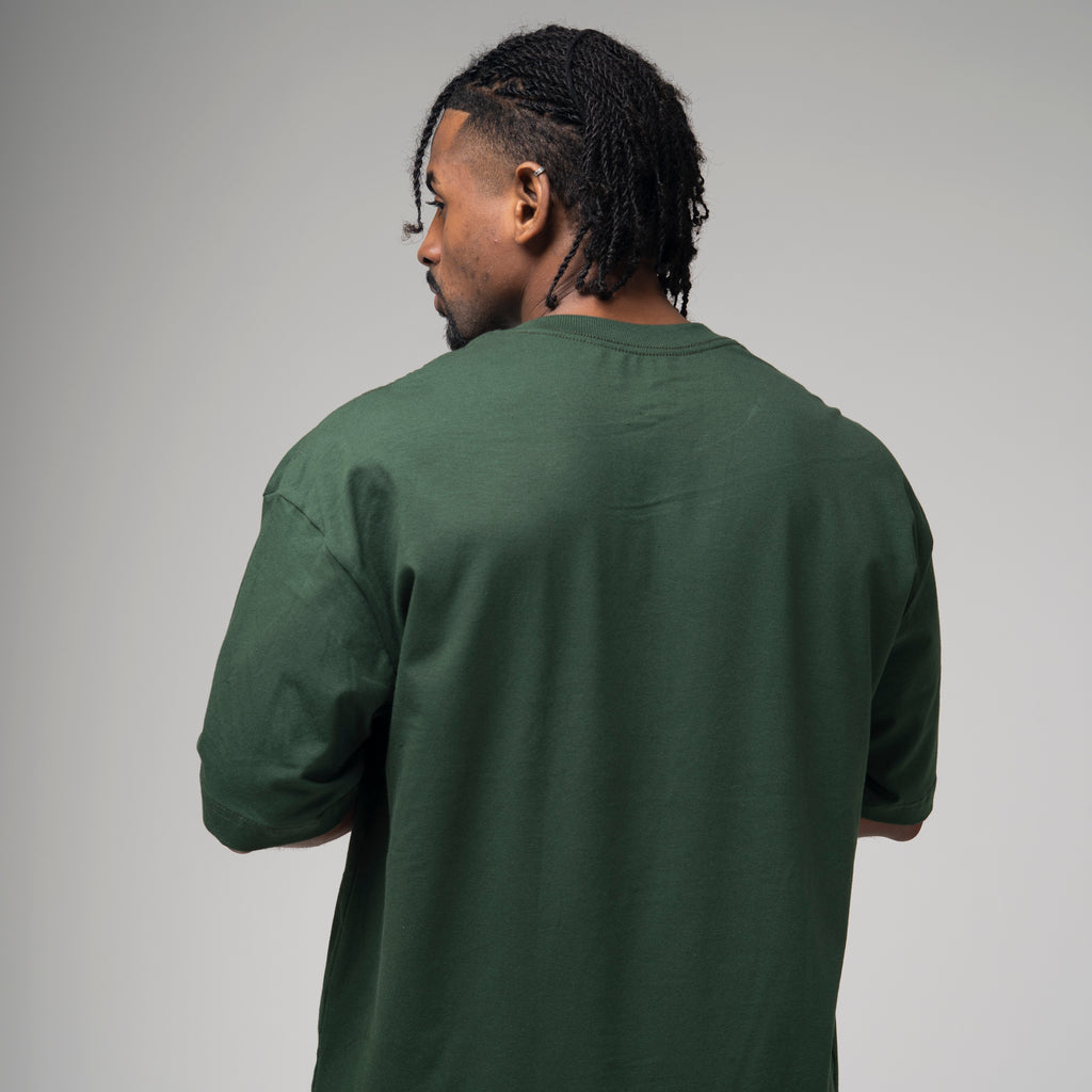 Camiseta Oversized In Motion Verde Musgo