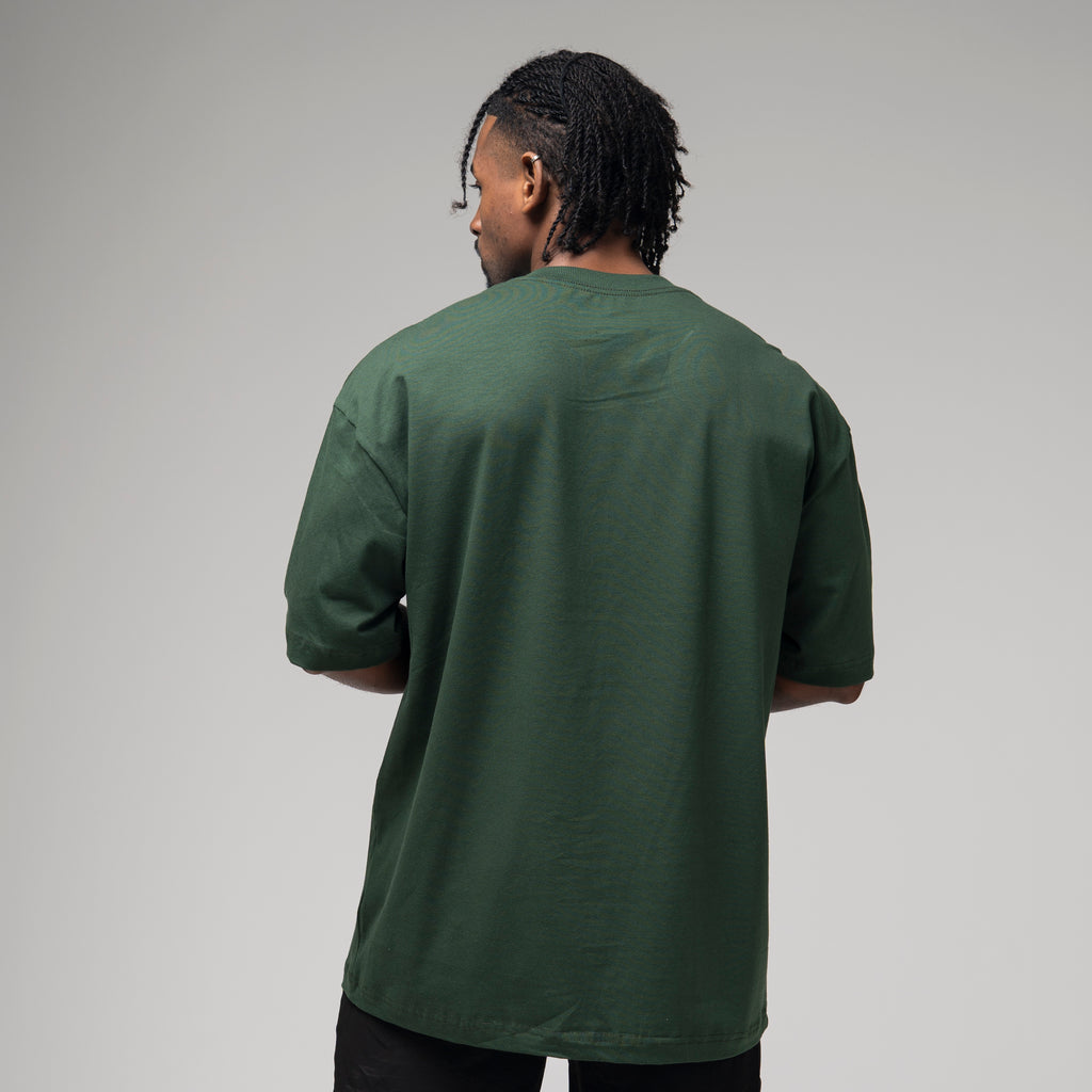Camiseta Oversized In Motion Verde Musgo
