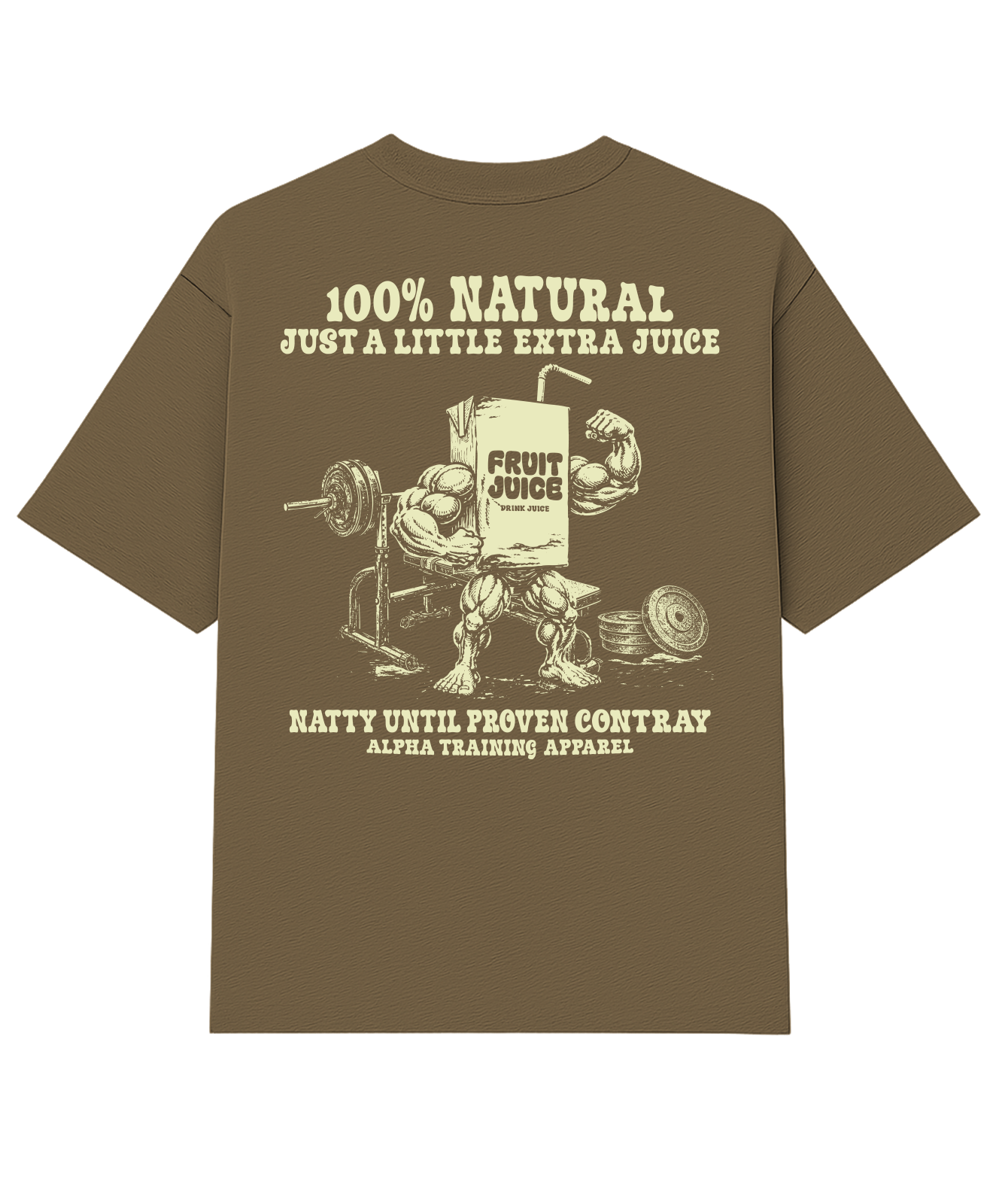Camiseta Oversized Juice Caramelo