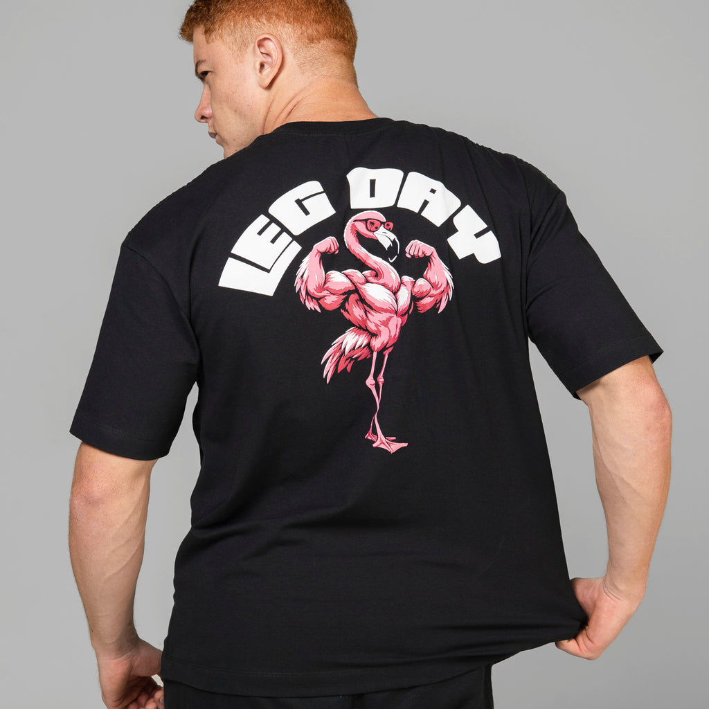 Camiseta Oversized Leg Lover Preto