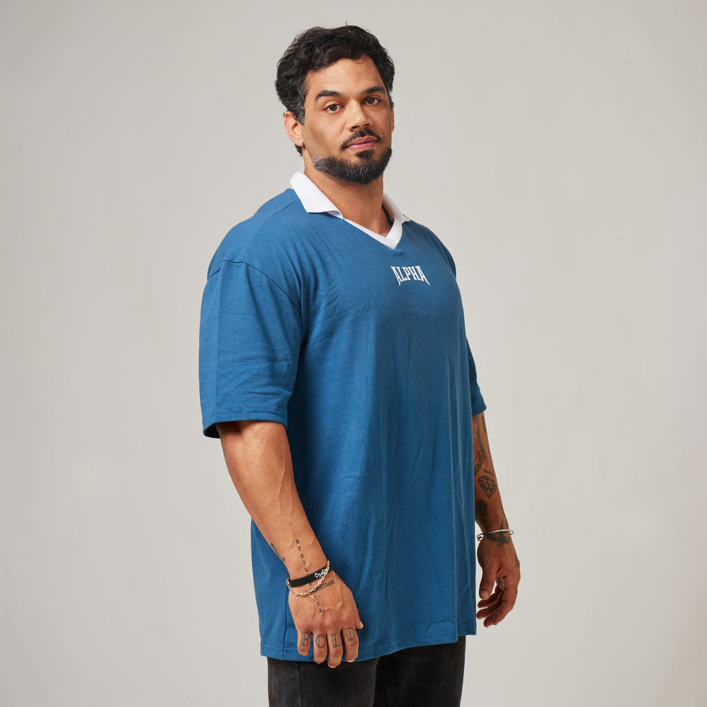 Camiseta Oversized Legacy Azul Vintage