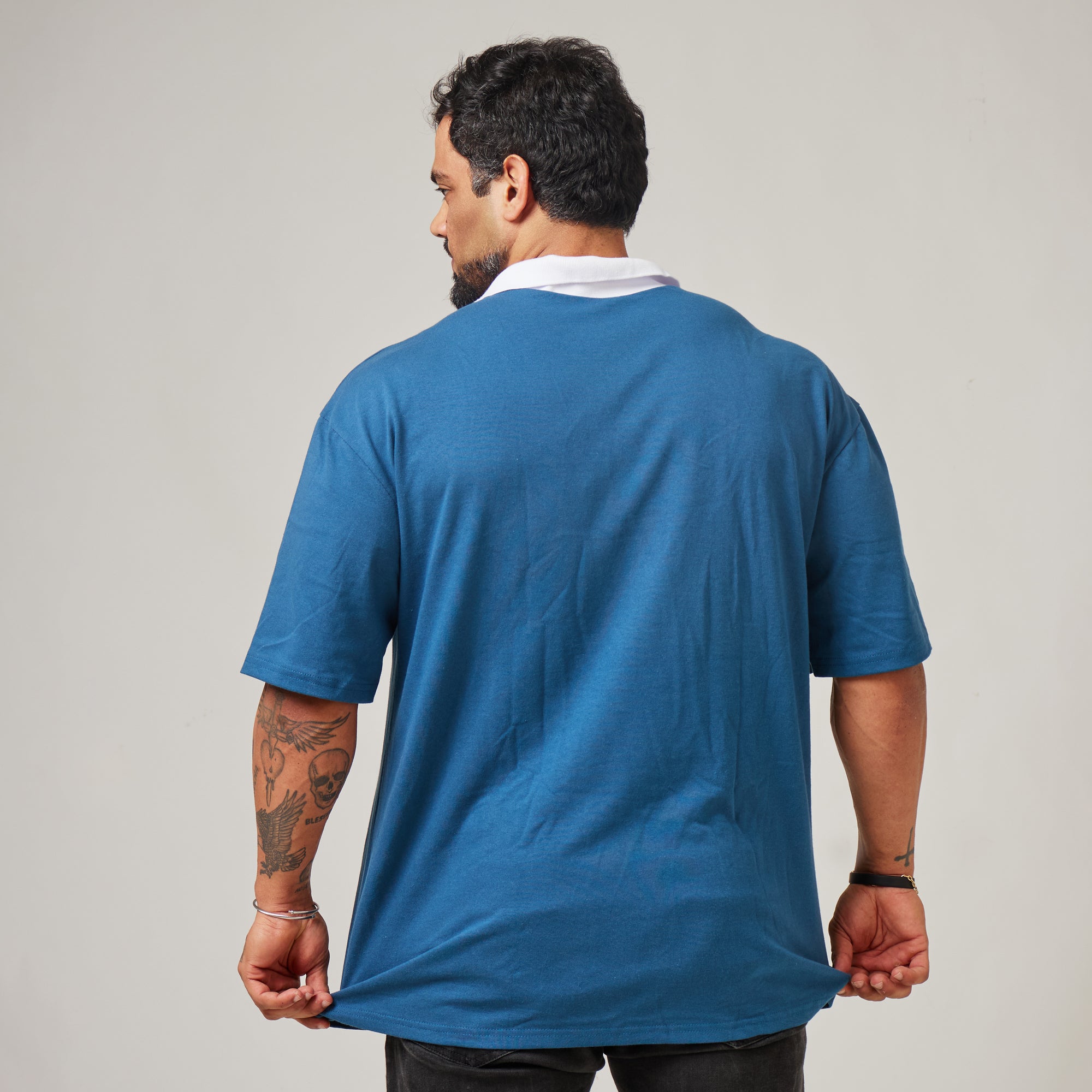 Camiseta Oversized Legacy Azul Vintage