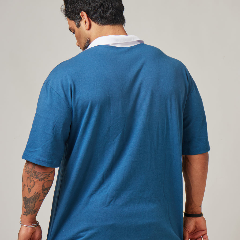 Camiseta Oversized Legacy Azul Vintage