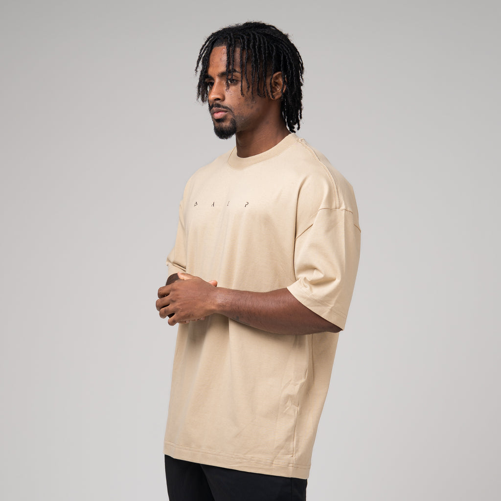 Camiseta Oversized Light Lupus Bege Duna