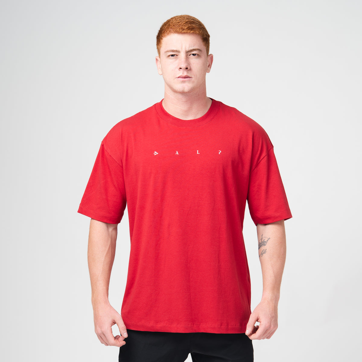 Camiseta Oversized Light Lupus Carmim