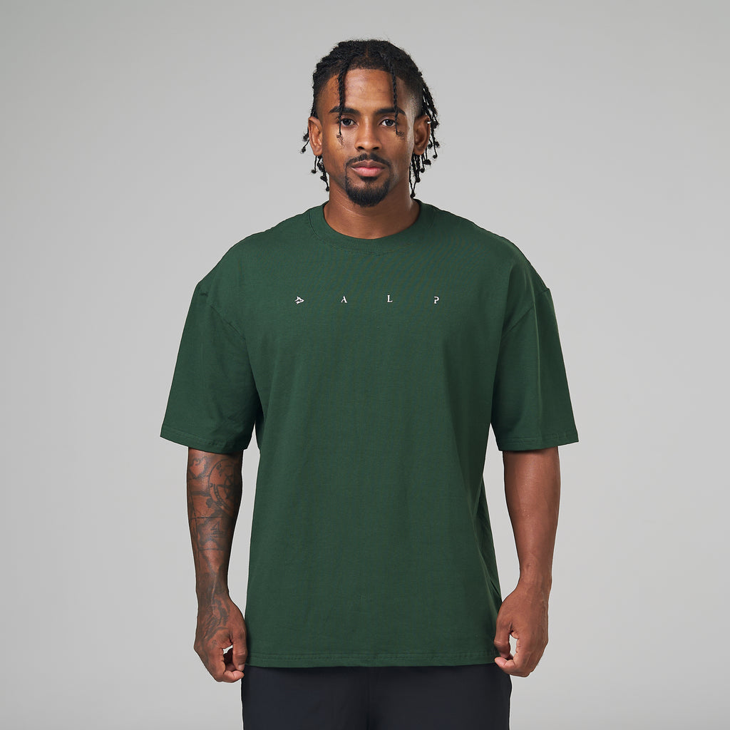 Camiseta Oversized Light Lupus Verde Musgo