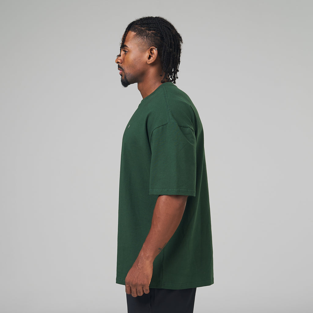 Camiseta Oversized Light Lupus Verde Musgo