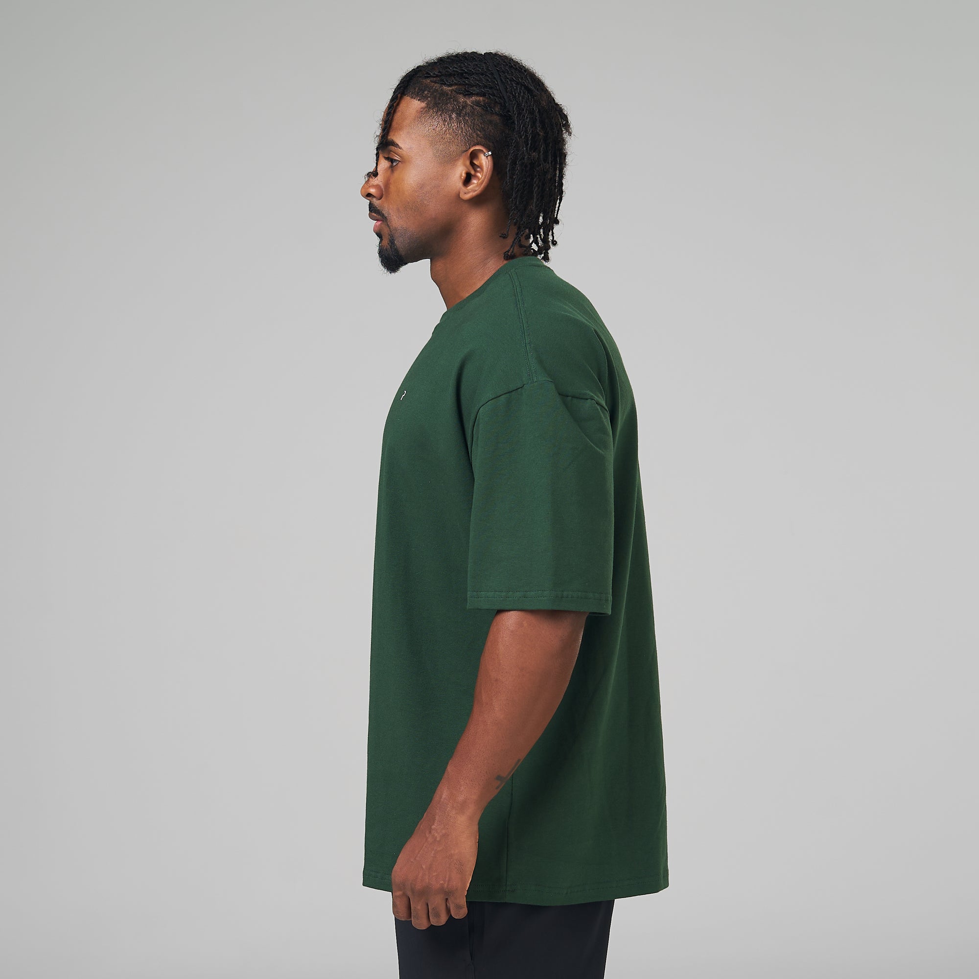 Camiseta Oversized Light Lupus Verde Musgo