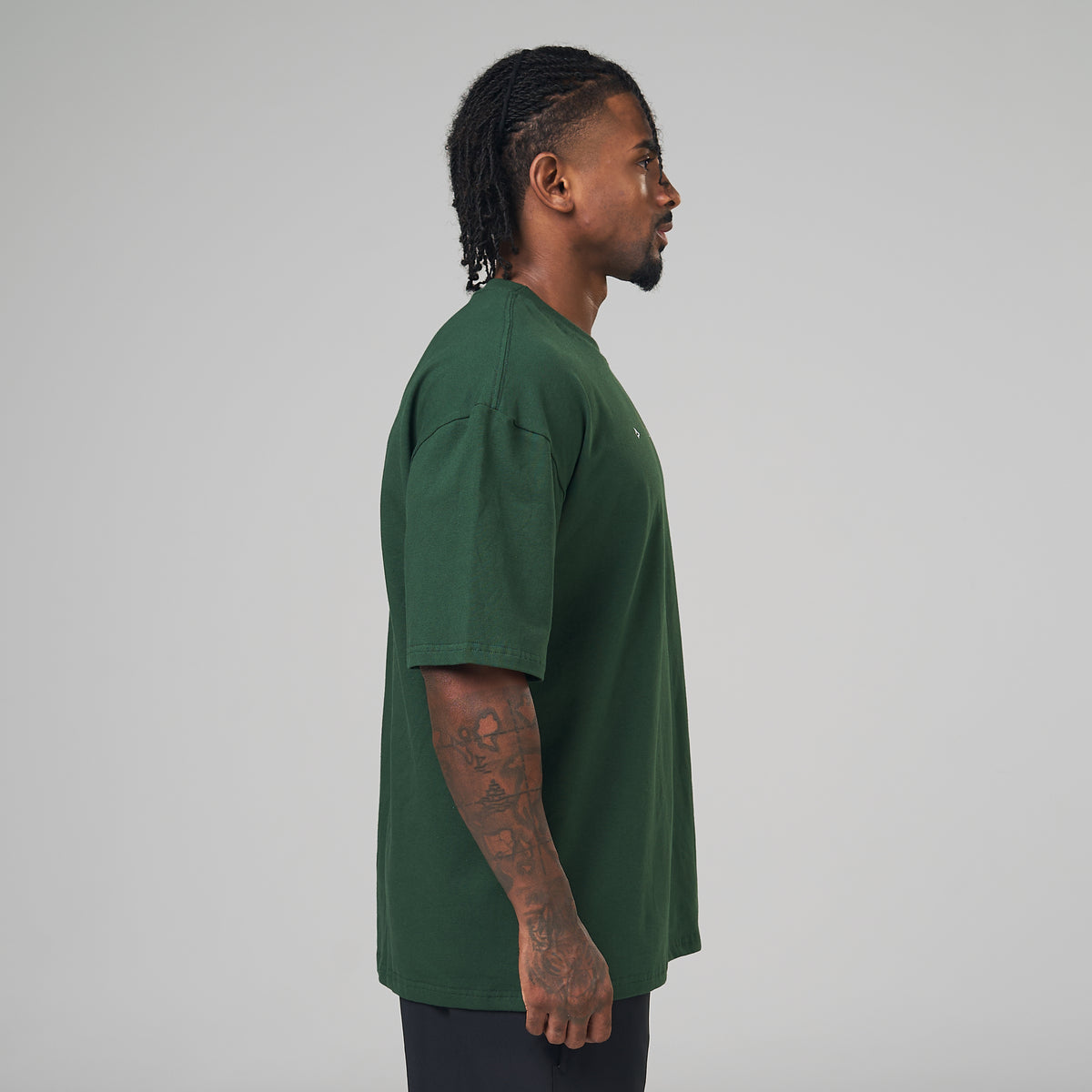 Camiseta Oversized Light Lupus Verde Musgo