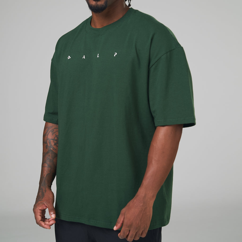 Camiseta Oversized Light Lupus Verde Musgo