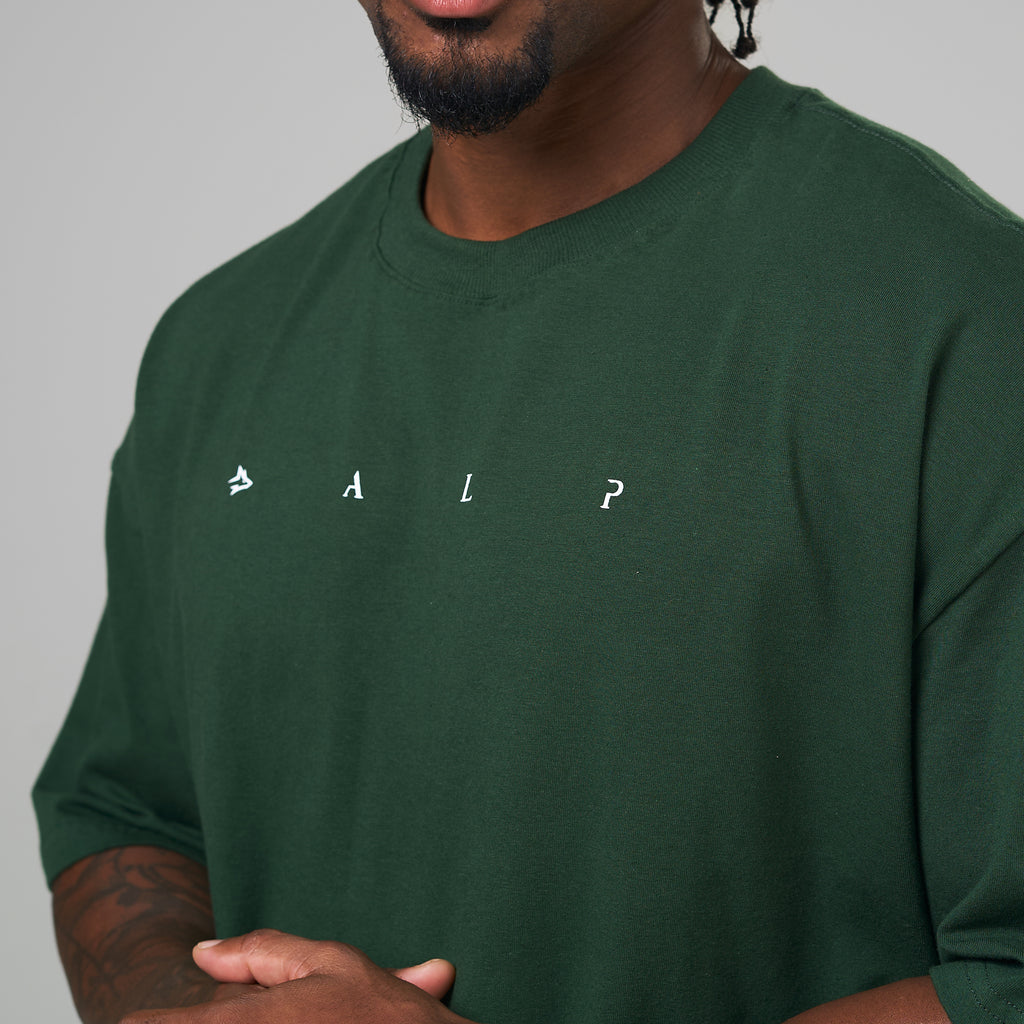 Camiseta Oversized Light Lupus Verde Musgo