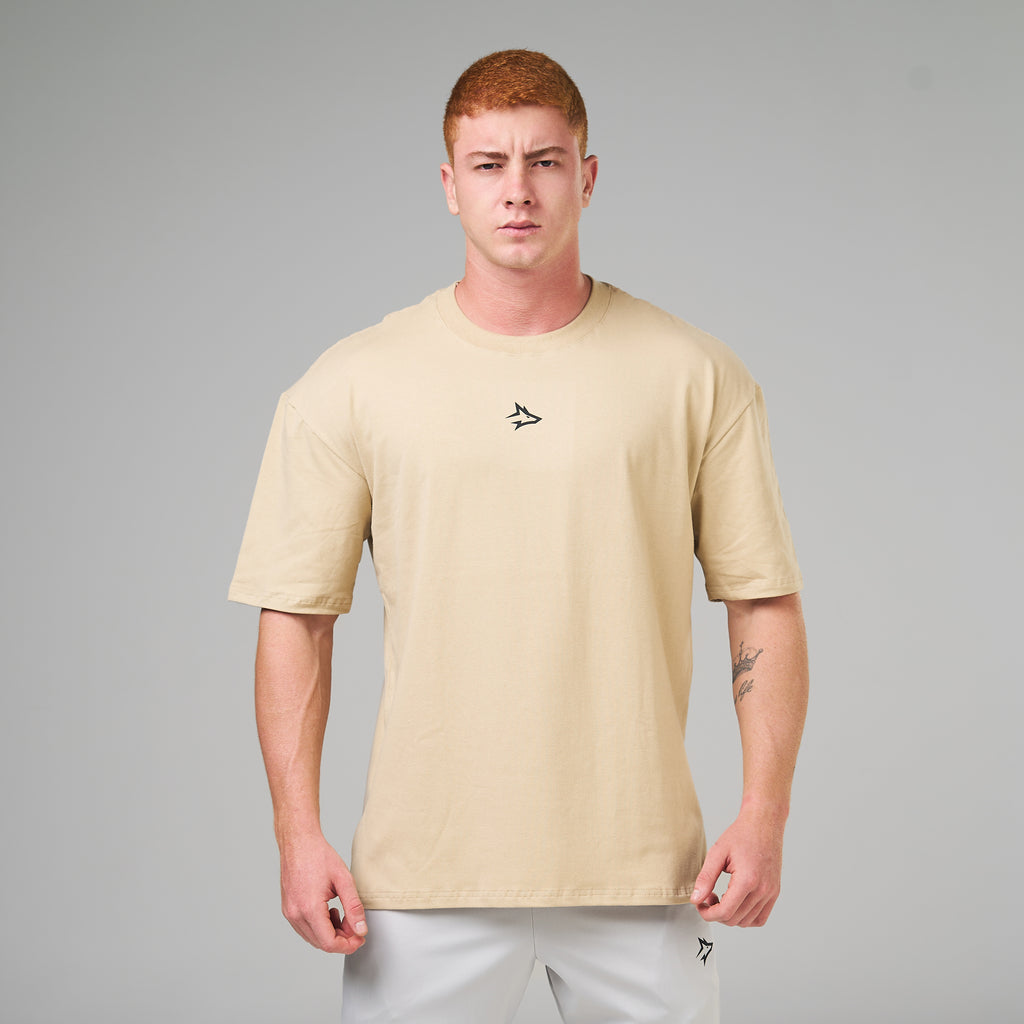 Camiseta Oversized Lupus Bege Duna