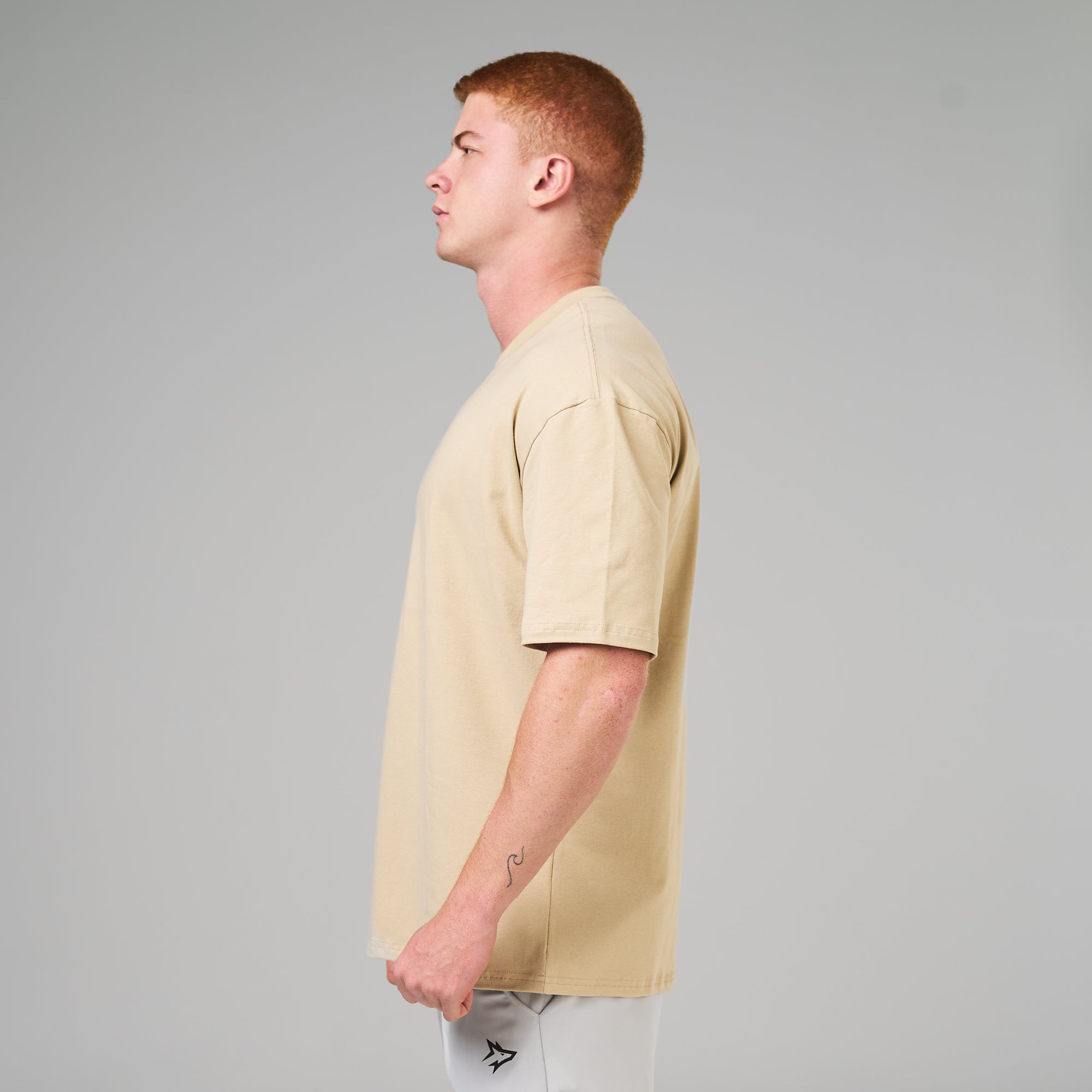 Camiseta Oversized Lupus Bege Duna