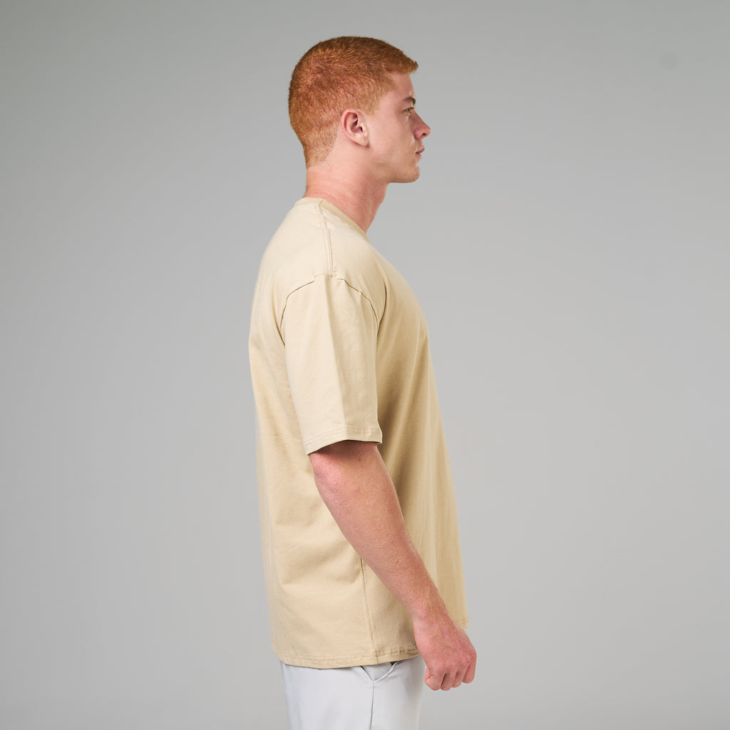 Camiseta Oversized Lupus Bege Duna