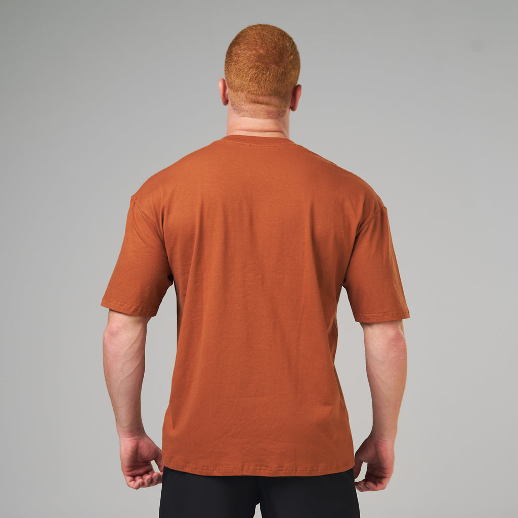 Camiseta Oversized Lupus Marrom Telha