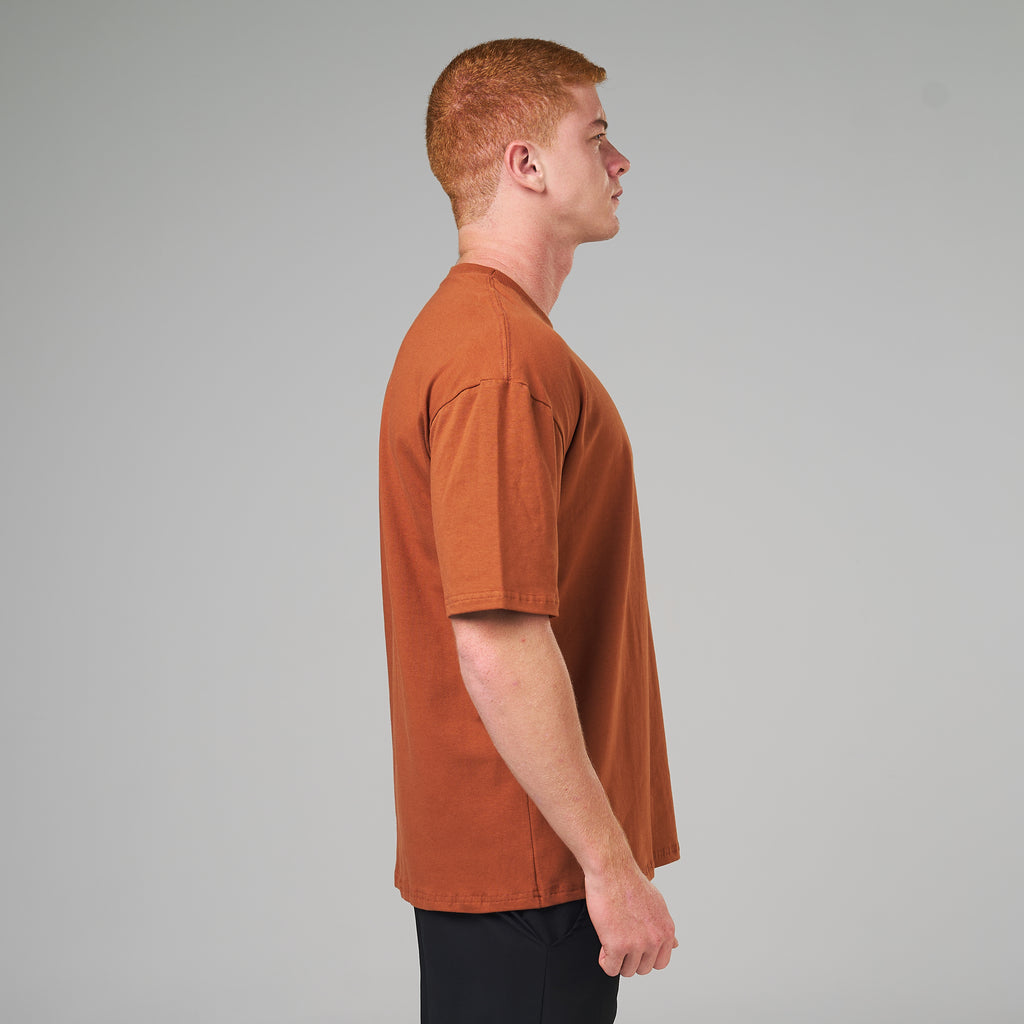 Camiseta Oversized Lupus Marrom Telha