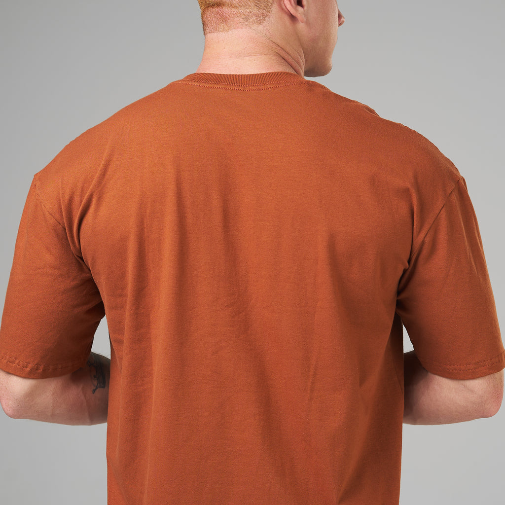 Camiseta Oversized Lupus Marrom Telha