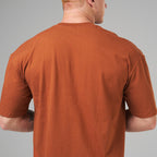 Camiseta Oversized Lupus Marrom Telha