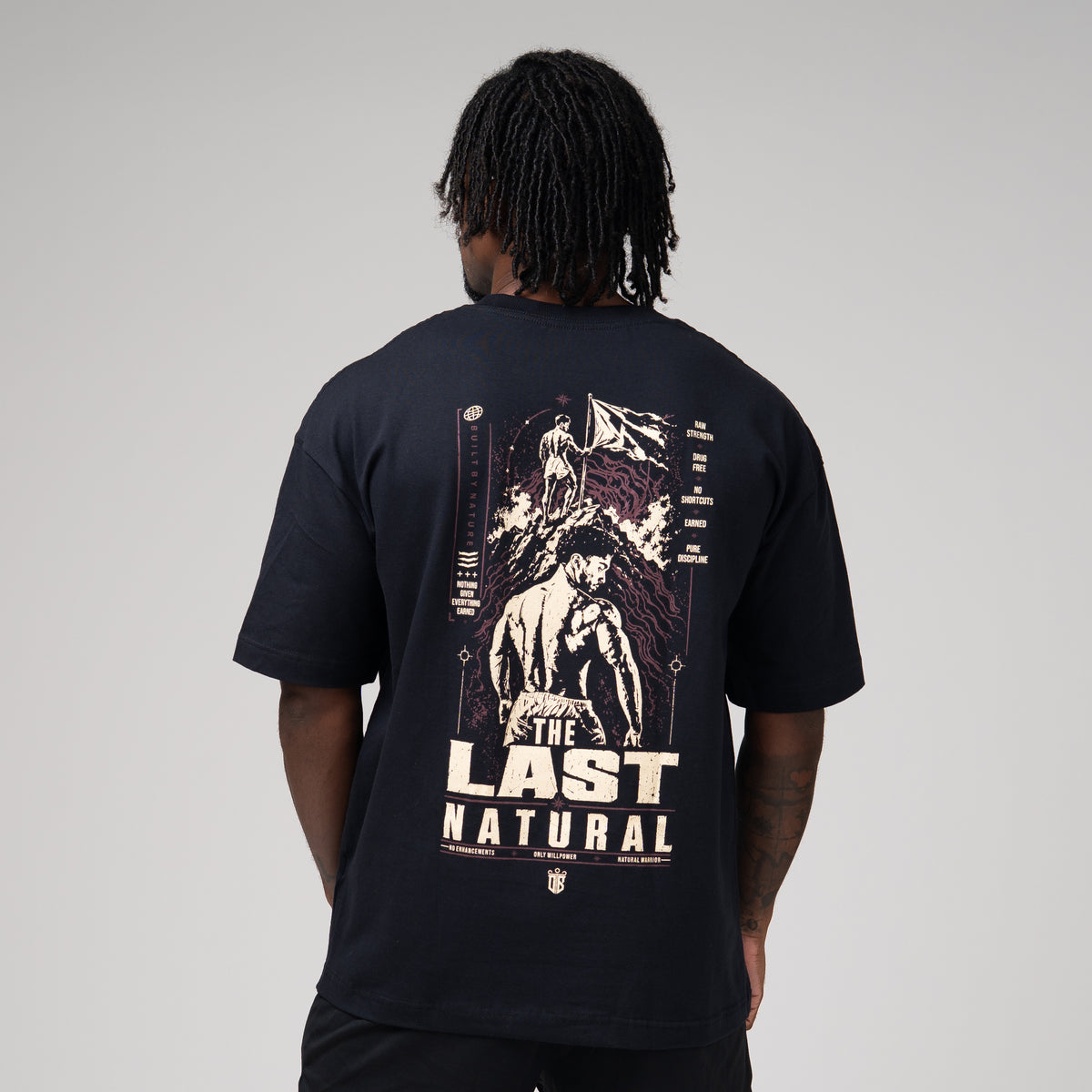 Camiseta Oversized Natural Warrior Preto