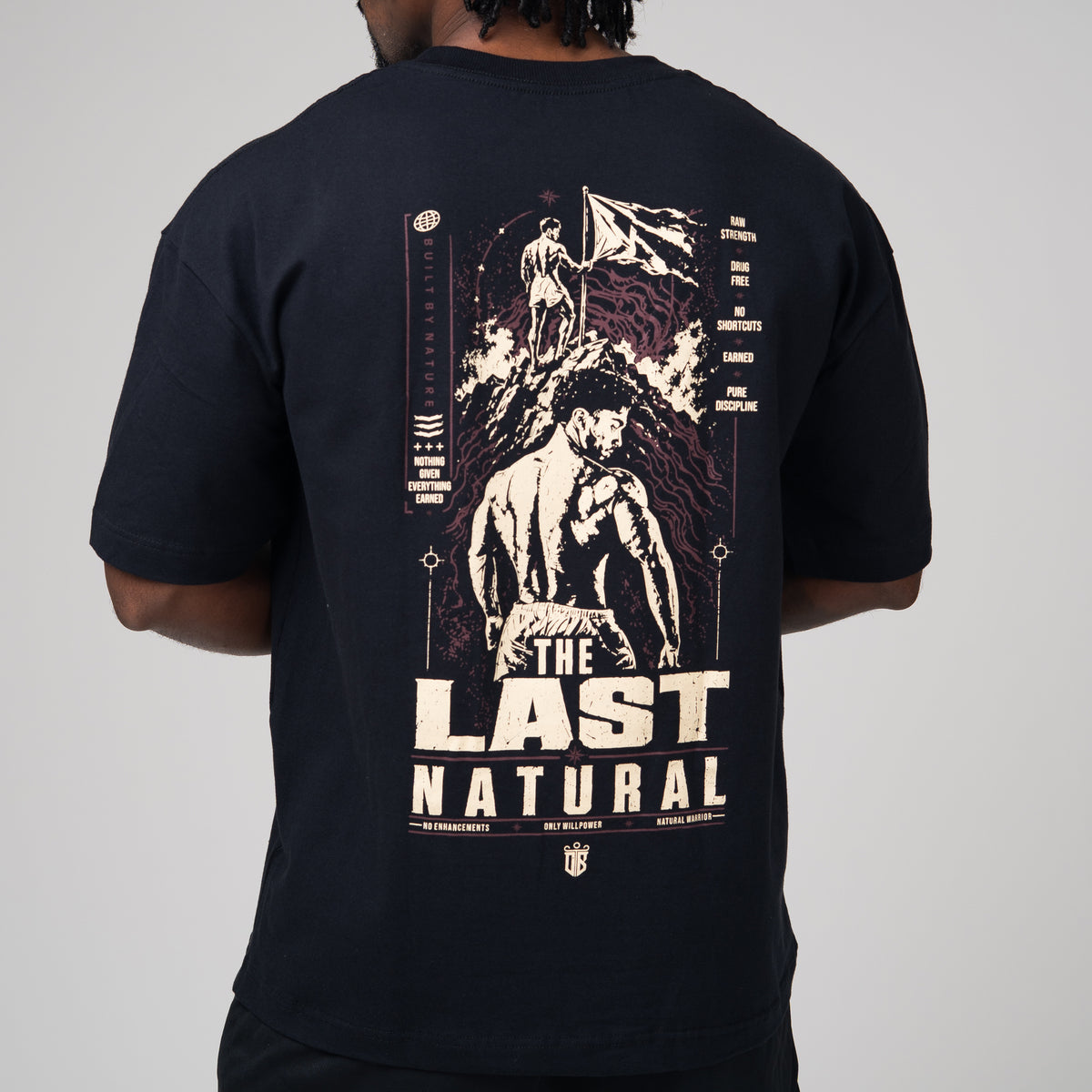 Camiseta Oversized Natural Warrior Preto
