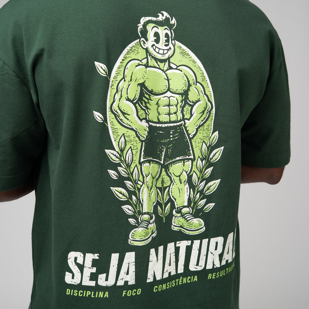 Camiseta Oversized Nature Verde Musgo