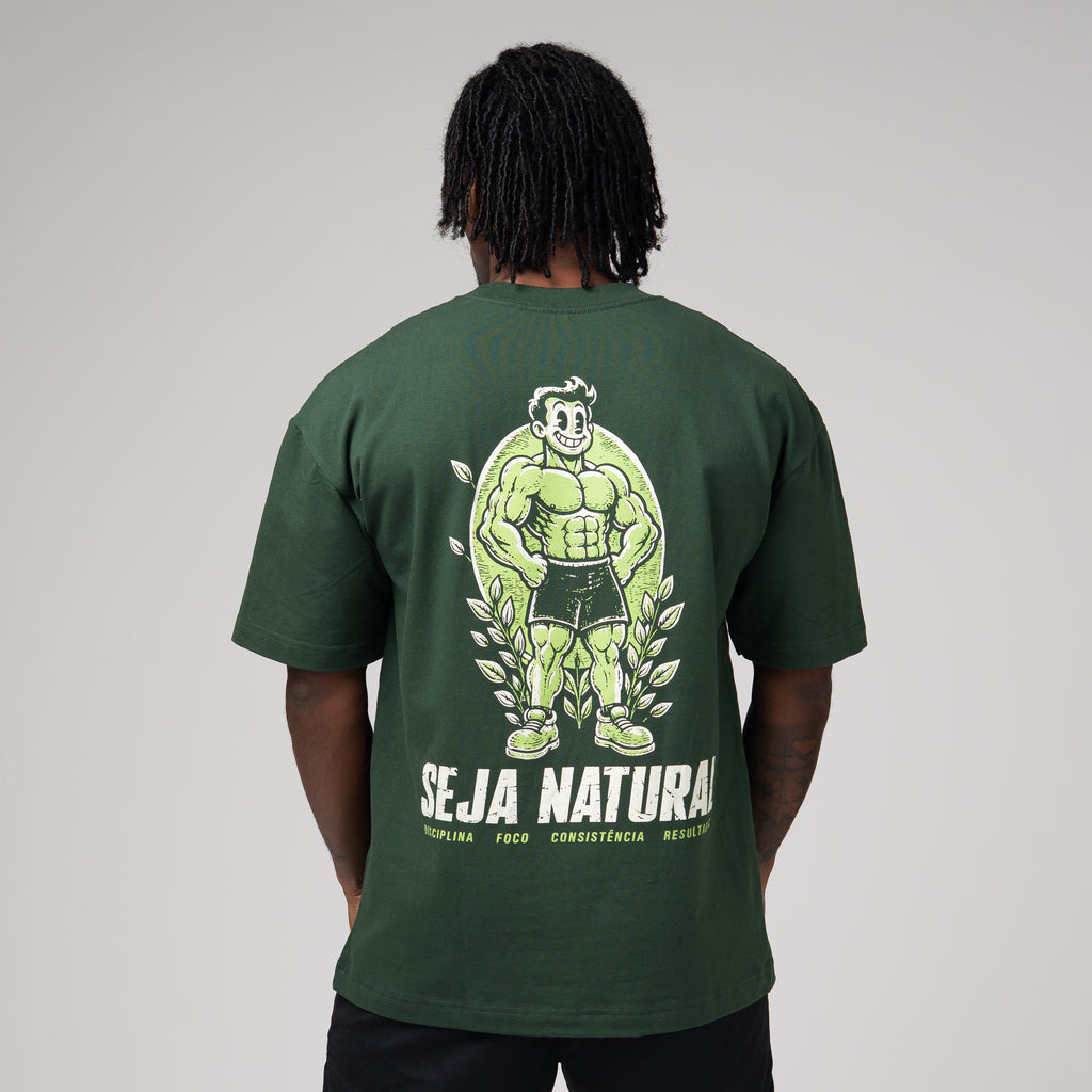Camiseta Oversized Nature Verde Musgo