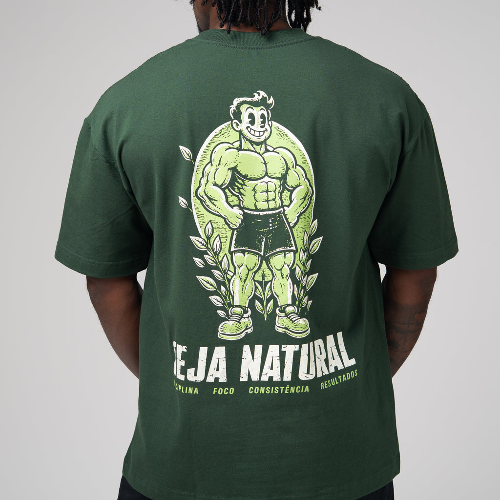 Camiseta Oversized Nature Verde Musgo