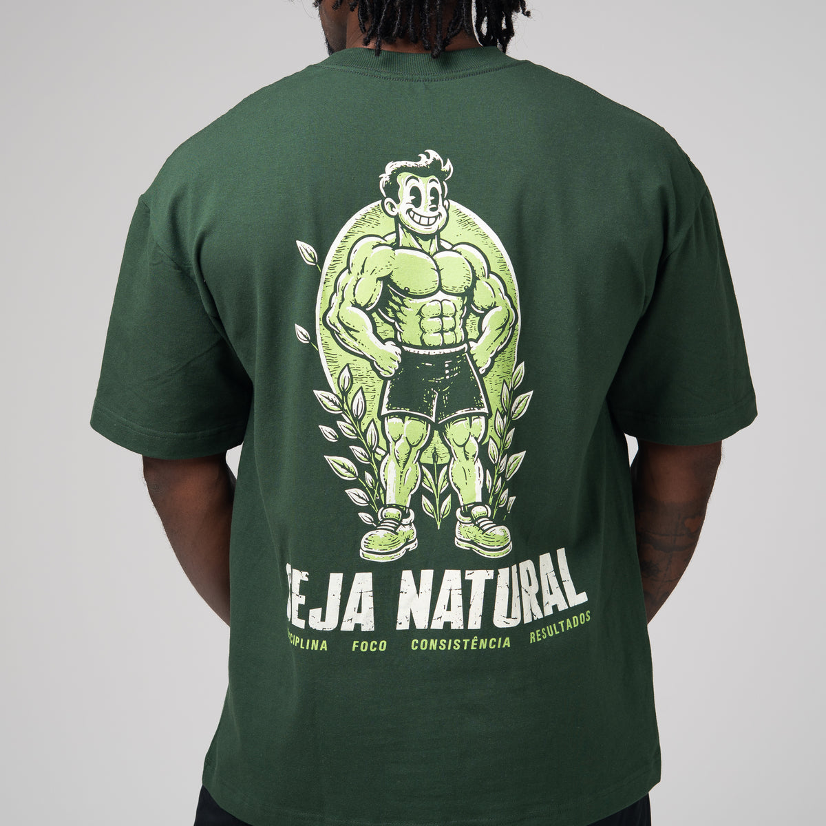 Camiseta Oversized Nature Verde Musgo