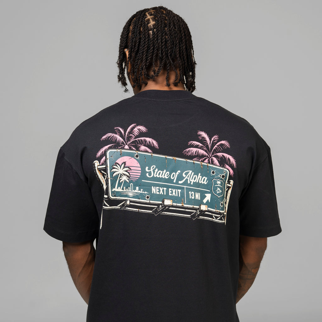 Camiseta Oversized Next Exit Preto