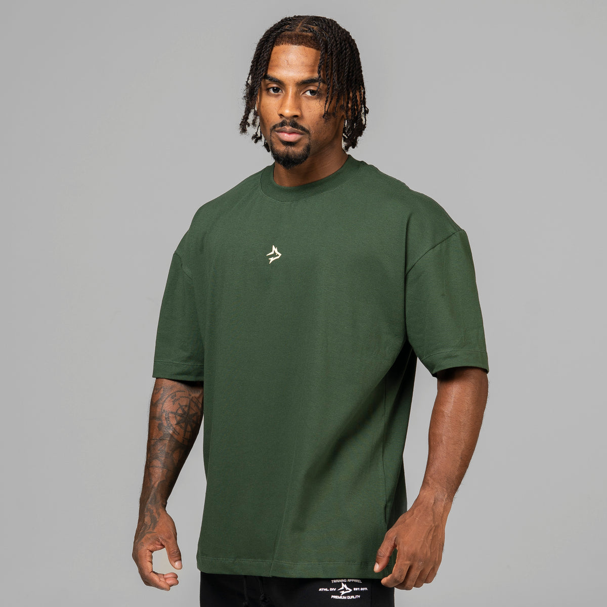 Camiseta Oversized Next Exit Verde Musgo