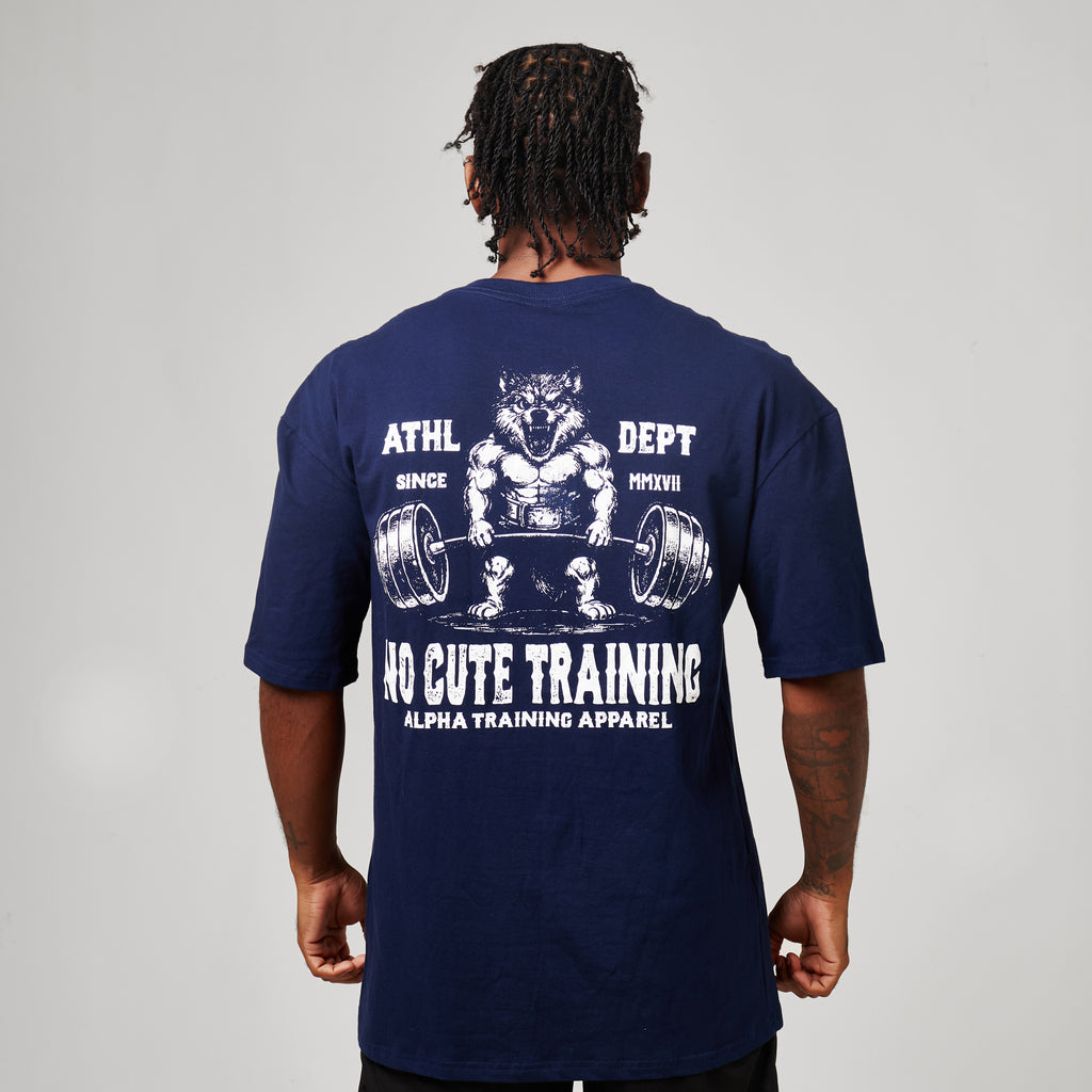 Camiseta Oversized No Cute Azul Marinho