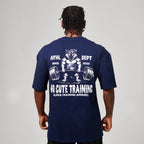 Camiseta Oversized No Cute Azul Marinho