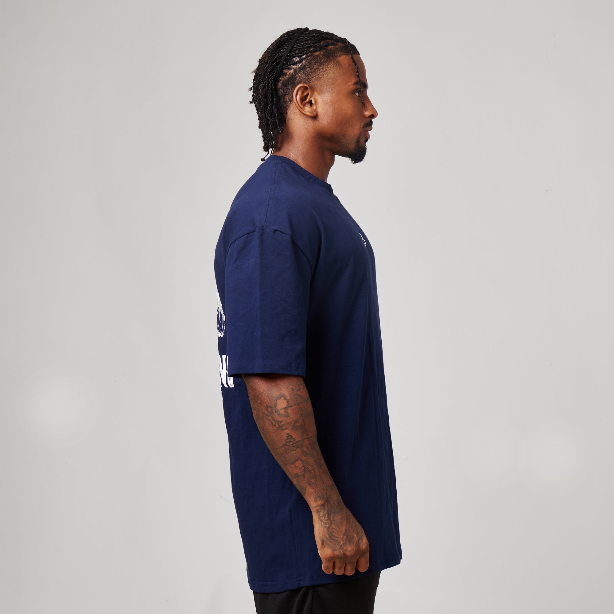 Camiseta Oversized No Cute Azul Marinho